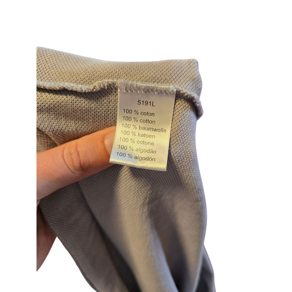 Lacoste gray polo top, size 6 - Picture 5 of 7
